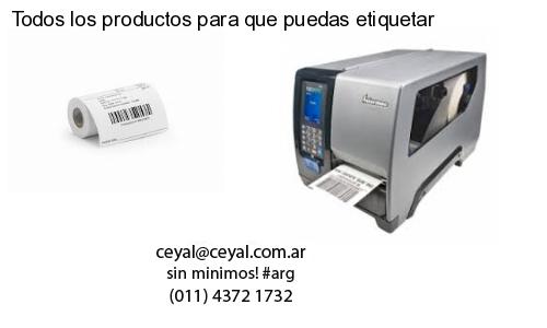 Todos los productos para que puedas etiquetar
