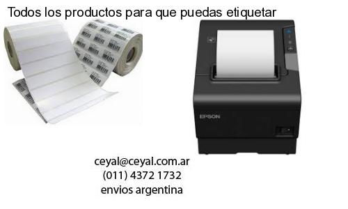 Todos los productos para que puedas etiquetar