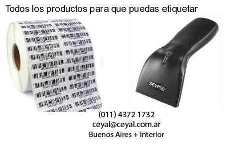 Todos los productos para que puedas etiquetar