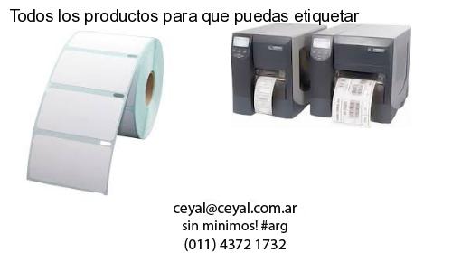Todos los productos para que puedas etiquetar