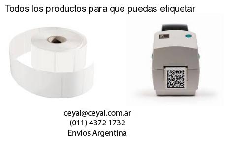Todos los productos para que puedas etiquetar