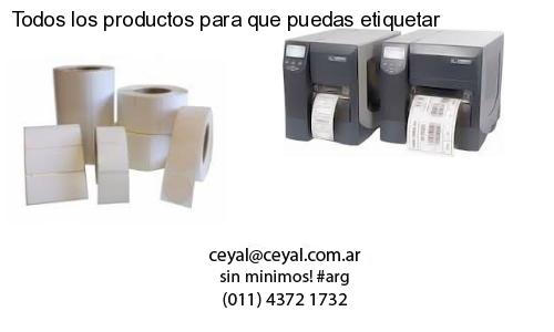 Todos los productos para que puedas etiquetar