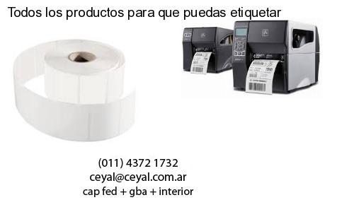 Todos los productos para que puedas etiquetar