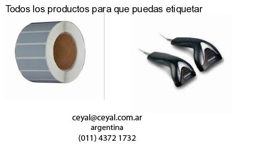 Todos los productos para que puedas etiquetar
