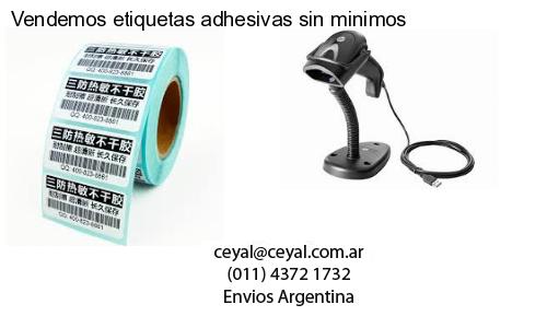 Vendemos etiquetas adhesivas sin minimos