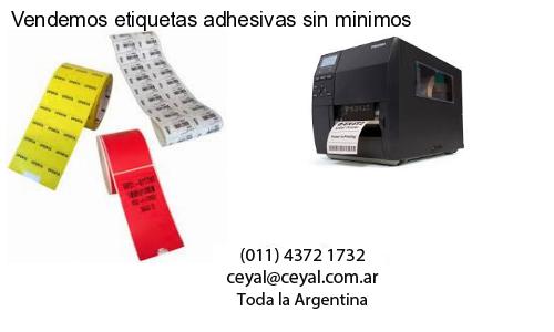 Vendemos etiquetas adhesivas sin minimos