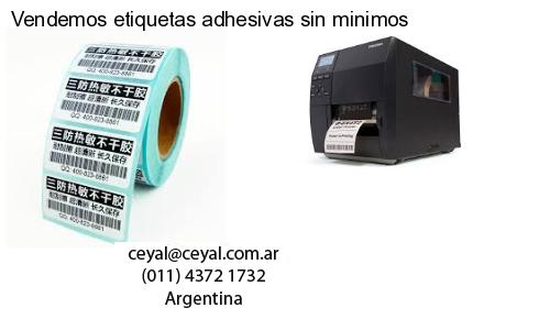 Vendemos etiquetas adhesivas sin minimos