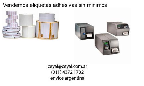 Vendemos etiquetas adhesivas sin minimos