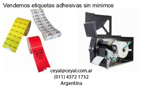 Vendemos etiquetas adhesivas sin minimos