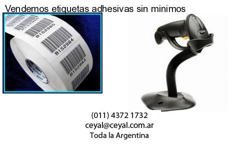 Vendemos etiquetas adhesivas sin minimos