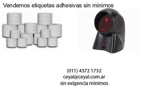 Vendemos etiquetas adhesivas sin minimos