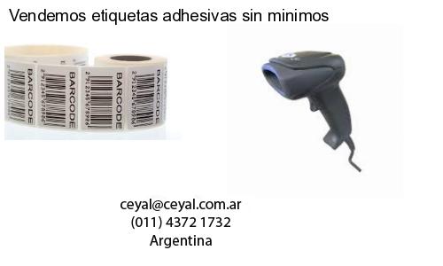 Vendemos etiquetas adhesivas sin minimos