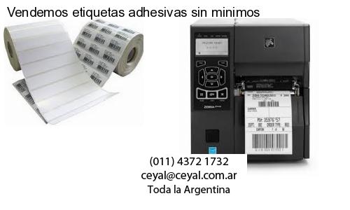 Vendemos etiquetas adhesivas sin minimos