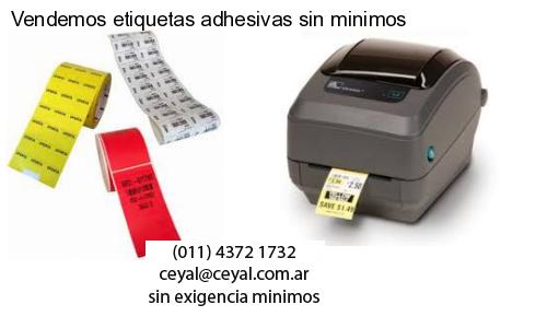 Vendemos etiquetas adhesivas sin minimos