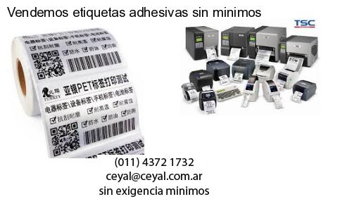 Vendemos etiquetas adhesivas sin minimos