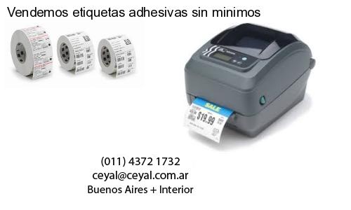 Vendemos etiquetas adhesivas sin minimos
