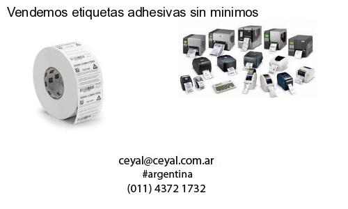 Vendemos etiquetas adhesivas sin minimos