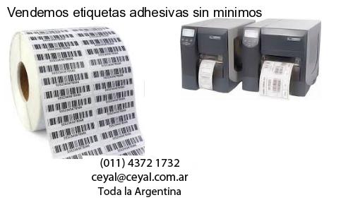 Vendemos etiquetas adhesivas sin minimos