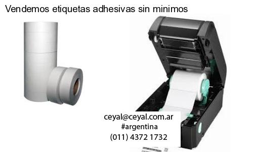 Vendemos etiquetas adhesivas sin minimos