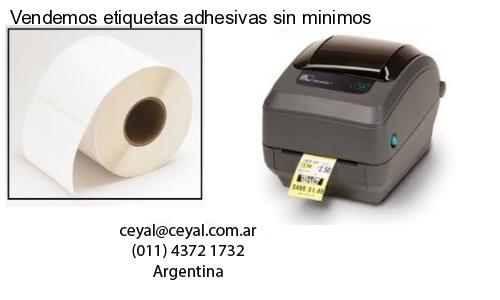 Vendemos etiquetas adhesivas sin minimos