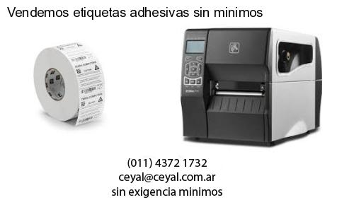 Vendemos etiquetas adhesivas sin minimos