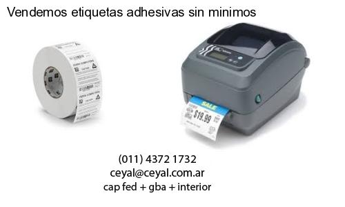 Vendemos etiquetas adhesivas sin minimos