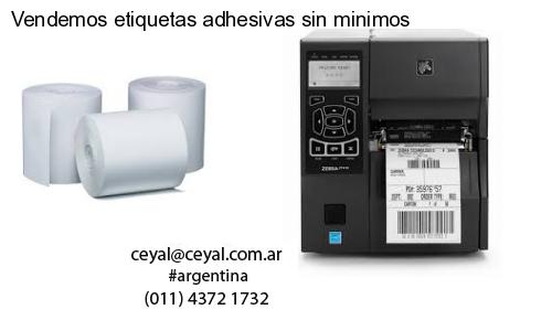 Vendemos etiquetas adhesivas sin minimos