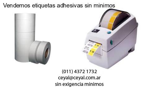 Vendemos etiquetas adhesivas sin minimos