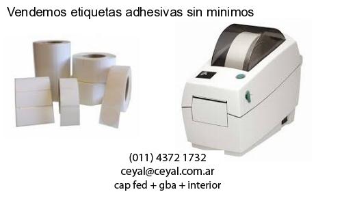 Vendemos etiquetas adhesivas sin minimos