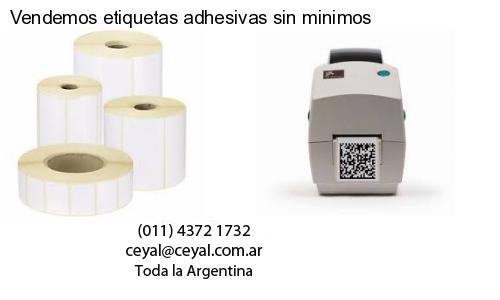 Vendemos etiquetas adhesivas sin minimos