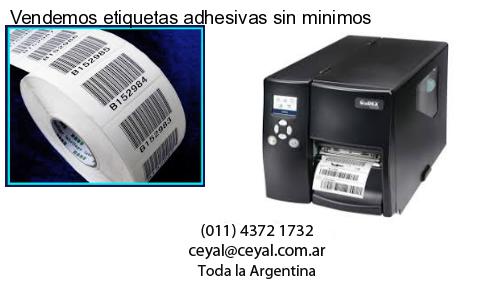 Vendemos etiquetas adhesivas sin minimos