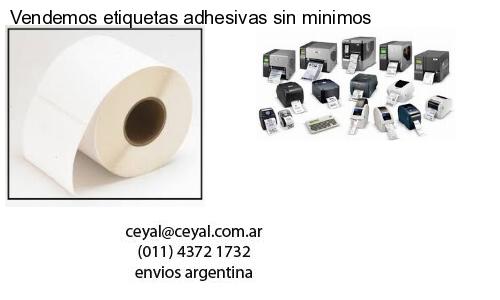 Vendemos etiquetas adhesivas sin minimos