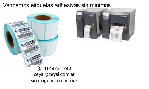 Vendemos etiquetas adhesivas sin minimos
