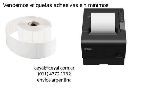 Vendemos etiquetas adhesivas sin minimos
