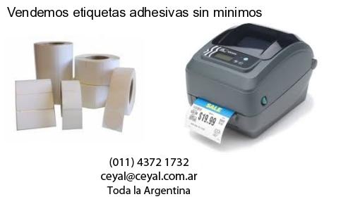Vendemos etiquetas adhesivas sin minimos
