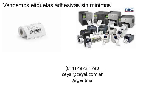 Vendemos etiquetas adhesivas sin minimos
