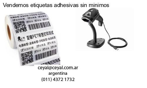 Vendemos etiquetas adhesivas sin minimos