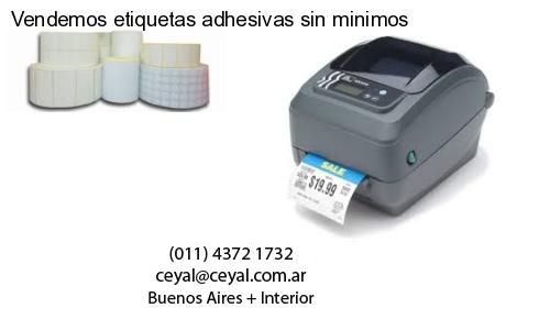 Vendemos etiquetas adhesivas sin minimos