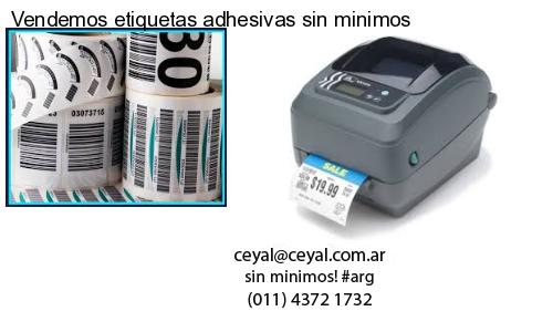 Vendemos etiquetas adhesivas sin minimos