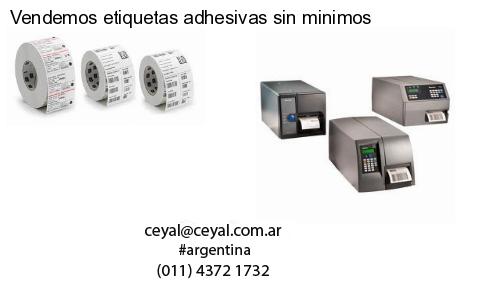 Vendemos etiquetas adhesivas sin minimos