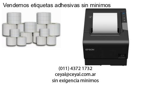 Vendemos etiquetas adhesivas sin minimos