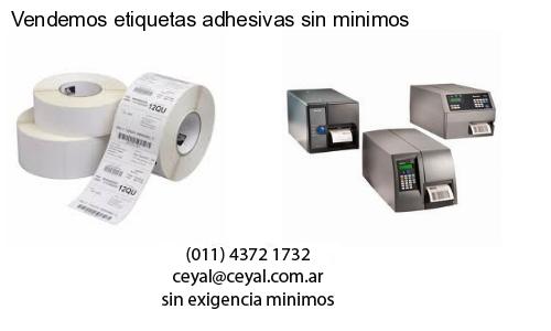 Vendemos etiquetas adhesivas sin minimos