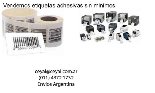 Vendemos etiquetas adhesivas sin minimos