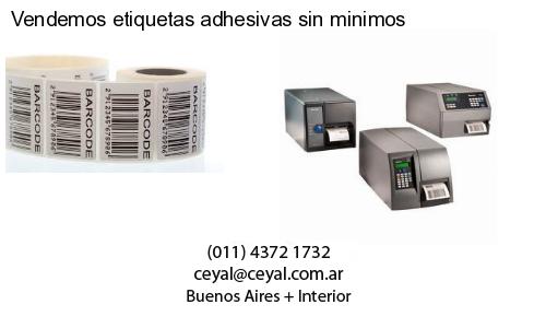 Vendemos etiquetas adhesivas sin minimos