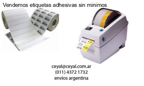 Vendemos etiquetas adhesivas sin minimos