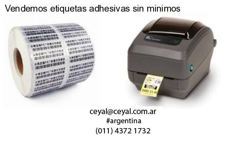 Vendemos etiquetas adhesivas sin minimos