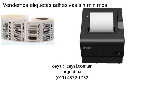 Vendemos etiquetas adhesivas sin minimos