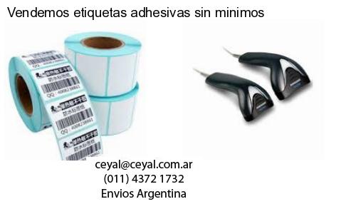 Vendemos etiquetas adhesivas sin minimos