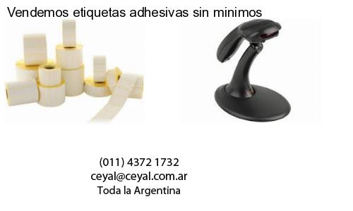Vendemos etiquetas adhesivas sin minimos