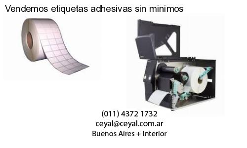 Vendemos etiquetas adhesivas sin minimos